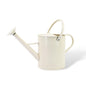 1 Gallon Matte Cream Metal Watering Can, Removable Spout - color: Matte Cream, size: 1 Gallon