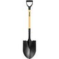 Heavy Duty Round Point Garden Shovel for Digging, 41 Inch D-Shaped Handle