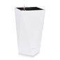 Dexceder 20 Inches Self Watering Tall Planter (White) - color: White, size: 20