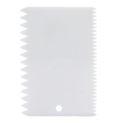 Bonsicoky 2 PCS Plastic Trowel Notched Glue Spreader, 0.4" + 0.2" Tooth - size: 0.4" + 0.2" Tooth