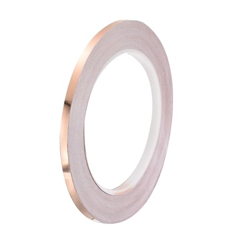 PATIKIL Copper Tape 0.2 Inch x 27 Yards 0.05 Thick Copper Foil Tape Single Sided Conductive Adhesive EMI Shielding for Electronics, Circuits, Grounding - size: 0.2 Inch x 27 Yards x 0.05mm