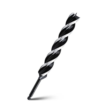 1-1/5" x 12" Auger Drill Bit for Wood,Hex Shank Tri Flute Drill Bit - size: 1-1/5"x12"