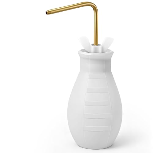 Squeeze Bottle for Hanging Plants, 19" Long Spout Plant Watering Bottle, Easy Squeeze Indoor/Outdoor Watering Can Alternative, Precise Sprinkling for Hanging Baskets, Houseplants(8 oz)