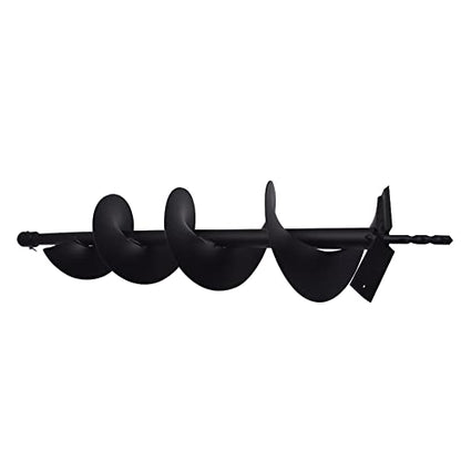 kimllier 6 Inch Earth Auger Drill Bits 4/6/ 8/10/12 Inch for Gas Powered Post Fence Hole Digger Planting Bulbs, Potted Plants