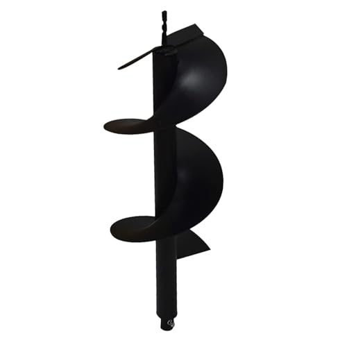 findmall Earth Auger Drill Bits 4" 6" 8" 10" 12" Fit for 3/4" Shaft Auger Post Fence Hole Digger (10inch) - size: 10inch