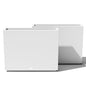 Veradek Block Series Span Planter - Tall Rectangular Outdoor Planter - color: White, size: Medium - 2 Pack