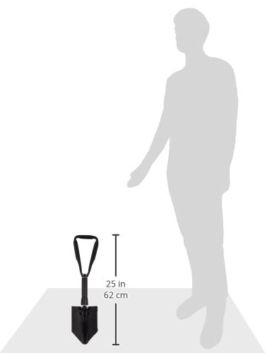 Coghlan's Folding Shovel – Lightweight Collapsible Entrenching Tool for Camping, Hiking, Survival, and Emergency Use – Durable Compact Design for Outdoor Adventures - size: One Size