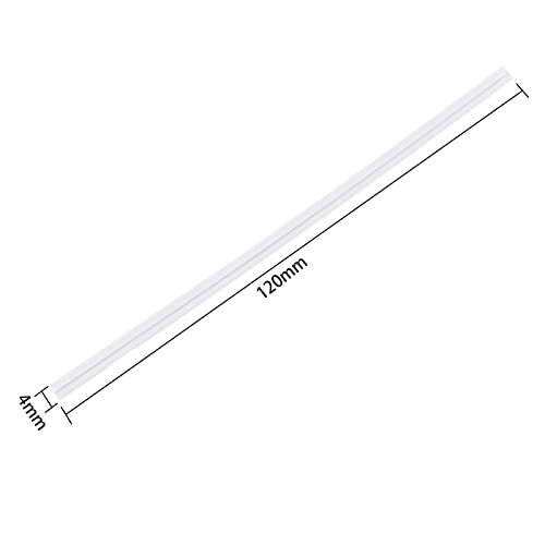 DGTANGYIN 500 Pcs 5" White Paper Twist Ties, for Party Cello Candy Bread Coffee Bags Cake Pops - color: White