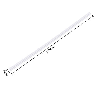 DGTANGYIN 500 Pcs 5" White Paper Twist Ties, for Party Cello Candy Bread Coffee Bags Cake Pops - color: White