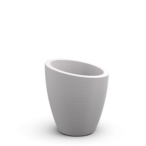 Mayne Modesto Polyethylene Resin 30" Round Planter in White - color: White, size: 30 Inch