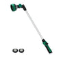 Watering Wand for Garden Hose, 24 Inch, Heavy Duty, 10 Spray Patterns, Thumb Control Hose Nozzle with 180° Pivoting Head, Ideal for Hanging Baskets, Plants and Shrubs - color: Green