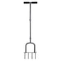 BARAYSTUS 4‑Prong Lawn Aerator Tool, Foot‑Step Spike Aerator