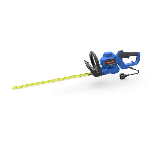 GARCARE 24-Inch Corded Electric Hedge Trimmer 4.5Amp Handheld Bush Trimmer