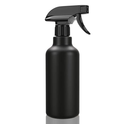16.9oz/500ml Plastic Spray Bottles 1 Pack, Adjustable Mist/Stream - color: 16.9oz-Black
