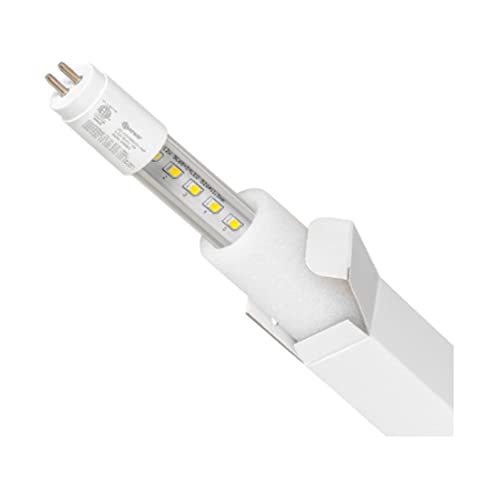 SUNPACK T5 LED 24W 6400K Conversion Lamp Bulb, White, 48" - Made for Indoor Gardening or Greenhouses, Ideal for Seed Starting - size: 48"