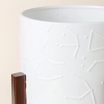 LA JOLIE MUSE Ceramic Pot for Plants, 10 Inch Indoor Planter with Stand - size: 10 Inch