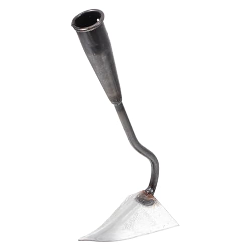 DOITOOL Triangle Hoe 12.4 Inch Manual Garden Cultivator with Sturdy Iron Head for Soil Digging Weeding and Manuring in Home Lawn and Farm Care