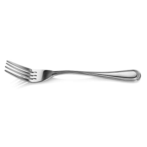 New Star Foodservice Slimline Pattern 18/0 Stainless Steel Dinner Fork, 7.5-Inch, Set of 12, Commercial Grade