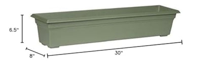 Novelty 16300 30" Flowerbox Sage, Inch - color: Sage, size: 30-Inch