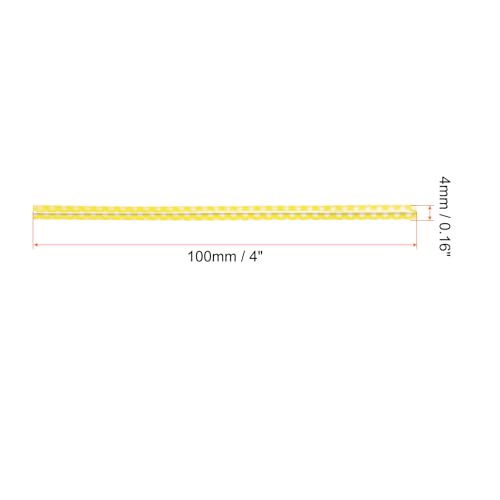 HARFINGTON 500pcs Bag Twist Ties 4" Reusable Plastic Twist Ties Wire Cable Ties for Party Bread Candy Cake, Yellow - color: Yellow
