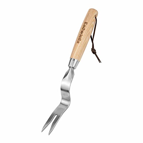 Dandelion & Crack Hand Weeder Puller with Solid Wood Handle - size: Weed Root Puller