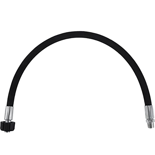 Tool Daily Pressure Washer Whip Hose 2 FT, 3/8" NPT + M22-14 Female Thread - size: 2 FT