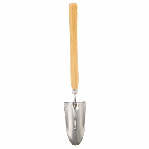 tooloflife Long Handle Garden Shovel – Stainless Steel Gardening Hand Trowel for Planting Digging Transplanting (Wide+Narrow)