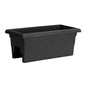 Root & Vessel Countryside Railing Planter Box, 24 Inch, Black - color: Black, size: 24 Inch