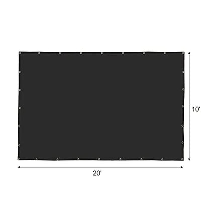 Agfabric 70% Sun-Block Shade Cloth Net Mesh Shade with Grommets for Garden Patio 10’ X 20’, Black - size: 10 x 20 ft - 70%