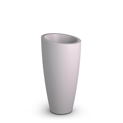 Mayne Modesto 32in Tall Round Modern Planter, White - color: White, size: 32 Inch