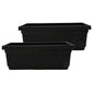 The HC Companies Venetian Window Planter Box, 30 Inch, Black, 2-Pack - color: Black, size: 30", style: Pack of 2