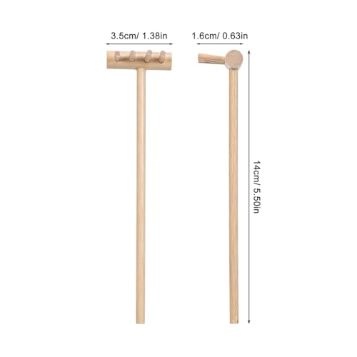 Garneck 64Pcs Mini Zen Garden Rakes Bamboo Sand Rake Set for Desktop Trays - size: 14X3.5CM