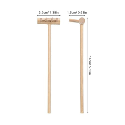 Garneck 64Pcs Mini Zen Garden Rakes Bamboo Sand Rake Set for Desktop Trays - size: 14X3.5CM