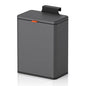 Mbillion 2.1 Gal Brushed Black Hanging Stainless Steel Compost Bin - color: Brushed Black, size: 2.1 Gal