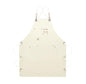 Dulabi Apron, Adjustable Chef Apron for Women and Men with Large Pockets, Cooking Kitchen Apron with Back Straps - color: Beige