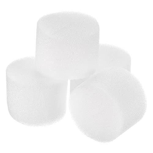 MECCANIXITY 100pcs Hydroponic Sponges, 1.57" Growing Media Cylindrical Sponges for Home Vegetable Flower Planting, White - color: White, size: 1.57"