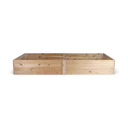 Infinite Cedar Select Cedar Raised Garden Bed (4' x 8' 14" H) - size: 4' x 8' x 14" H