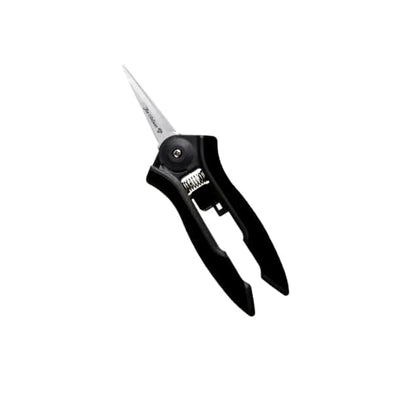 » The Artisan » 6-Inch Plant Pruning Shears with Comfort Grip and Straight-Tip Bypass Blades » Stainless Steel » Black/Grey