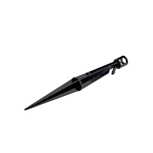 Raindrip 382005B 8-Inch Sprinkler Stake with 4-Inch Riser for Drip Irrigation and Drip Systems, Plastic, 5-Pack, Black - size: Pack of 1