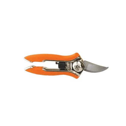 Dramm ColorPoint Stainless Steel Compact Garden Pruning Shears, Hand Pruner, Garden Clippers, with Heavy Duty Blade and Easy grip Handle, Orange - color: Orange, style: Classic