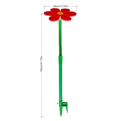 Crazy Daisy Sprinkler, 360° Rotating Dancing Flower Sprinkler, (1, White) - color: White