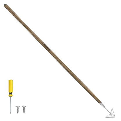 Haliaeetus Triangle Hoe, 60'' Scuffle Hoe Keeping Your Back from Tiring Out - size: 60'' Triangle Head Hoe
