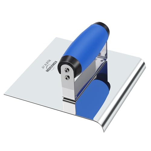 6" x 6" Widened Stainless Steel Concrete Edger Tool,3/8" R,1/2" D - style: 1PCS - Concrete Edger