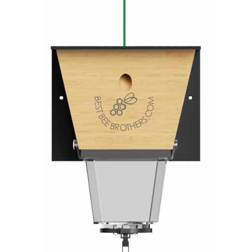Ultimate Pro Outdoor Carpenter Bee Trap by Best Bee Brothers, Black 1-Pack - color: Black, size: 1 Pack