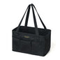 Tool Pouch, Heavy Duty 16oz Waxed Canvas Tool Bag, Rectangle Foldable Open Top Tool Bags with Handles, 7 Pockets | 13.5 x 7.8 x 7.8 Inches - color: Black, size: 13.5 Inch