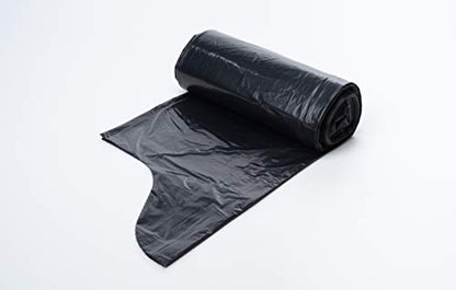 Aluf Plastics 60 Gal Black Coreless Roll Trash Bags, E-Z Tie (Pack of 100) - style: 55-60 Gal, 1.25 Mil Equiv, 100 Count