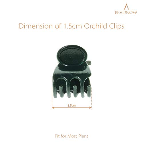 BEADNOVA Orchid Support Clips - 300PCS Green Plant Clips for Flower, Vine - color: 300pcs