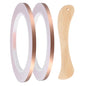 2pcs Copper Foil Tape 0.2" x66FT Single Conductive Adhesive Tape - size: 0.2 Inch x 66 FT