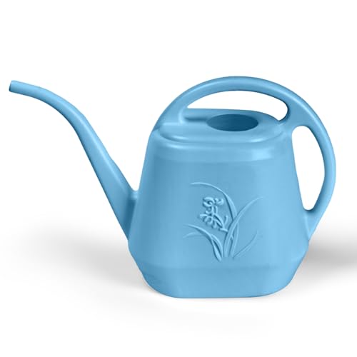 Plastic Watering Can - for Indoor and Outdoor Plant - 1/2 Gallon - SkyBlue - color: Skyblue