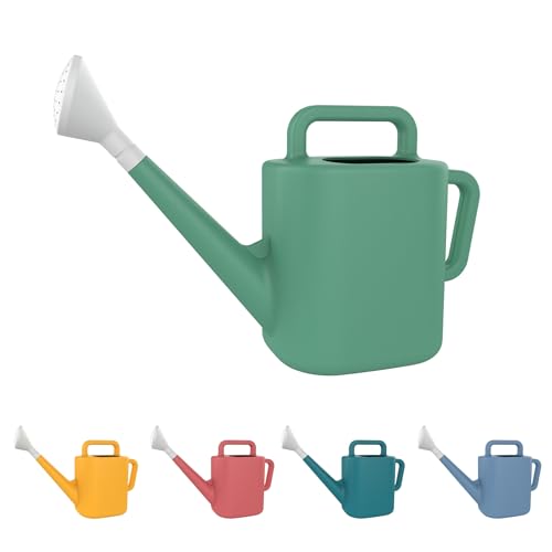 2 Gallon Resin Watering Can Green,for Indoor & Outdoor Plants
